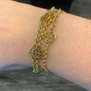 Tory Burch 3 chain bracelet